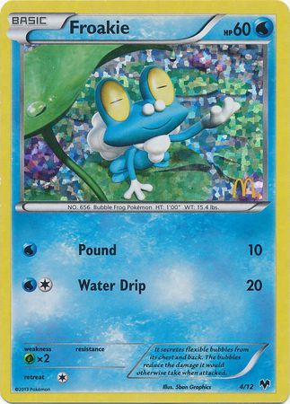 Froakie (4/12) [McDonald's Promos: 2014 Collection] | Shuffle n Cut Hobbies & Games