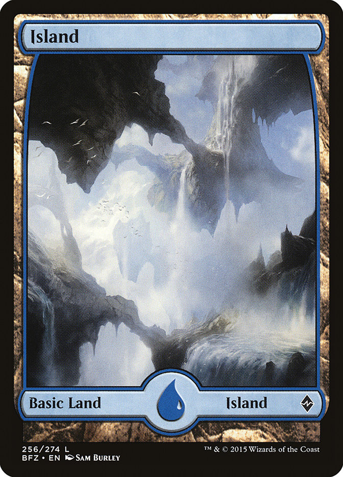 Island (256) (Full Art) [Battle for Zendikar] | Shuffle n Cut Hobbies & Games