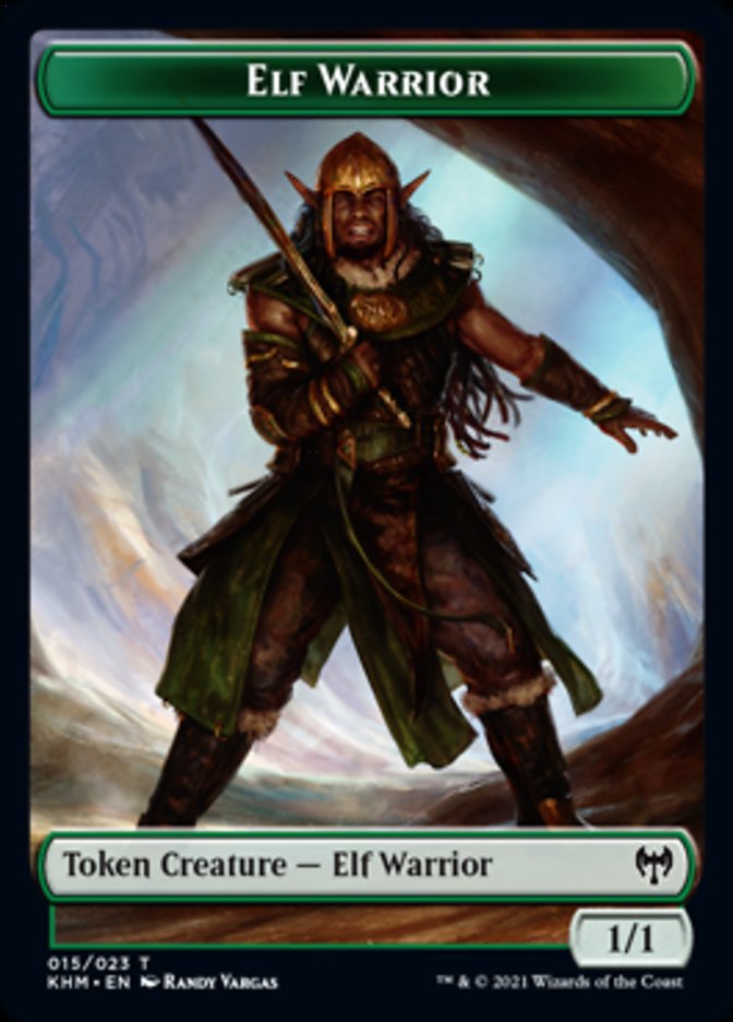 Elf Warrior Token [Kaldheim Tokens] | Shuffle n Cut Hobbies & Games