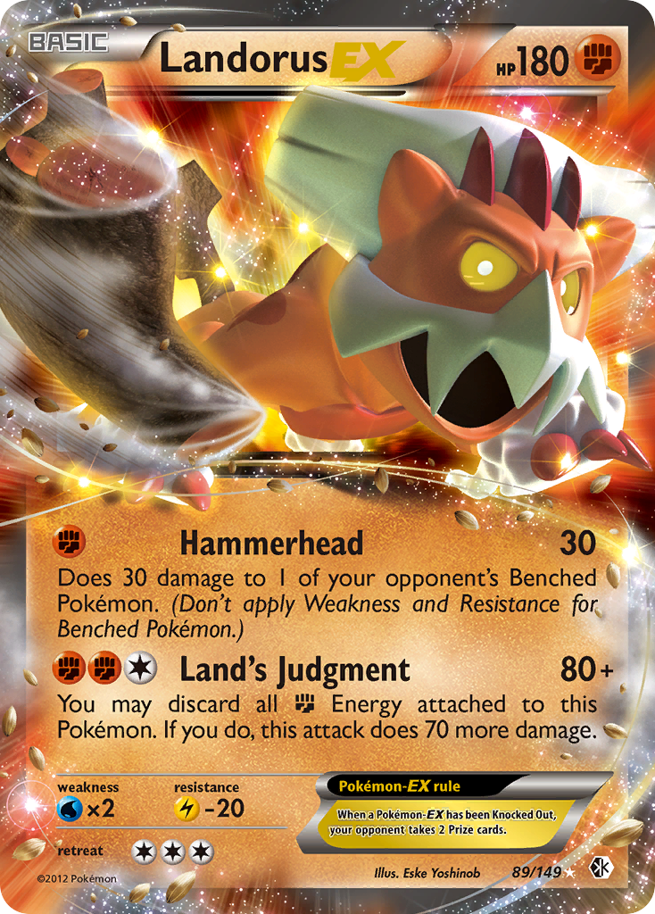 Landorus EX (89/149) [Black & White: Boundaries Crossed] | Shuffle n Cut Hobbies & Games