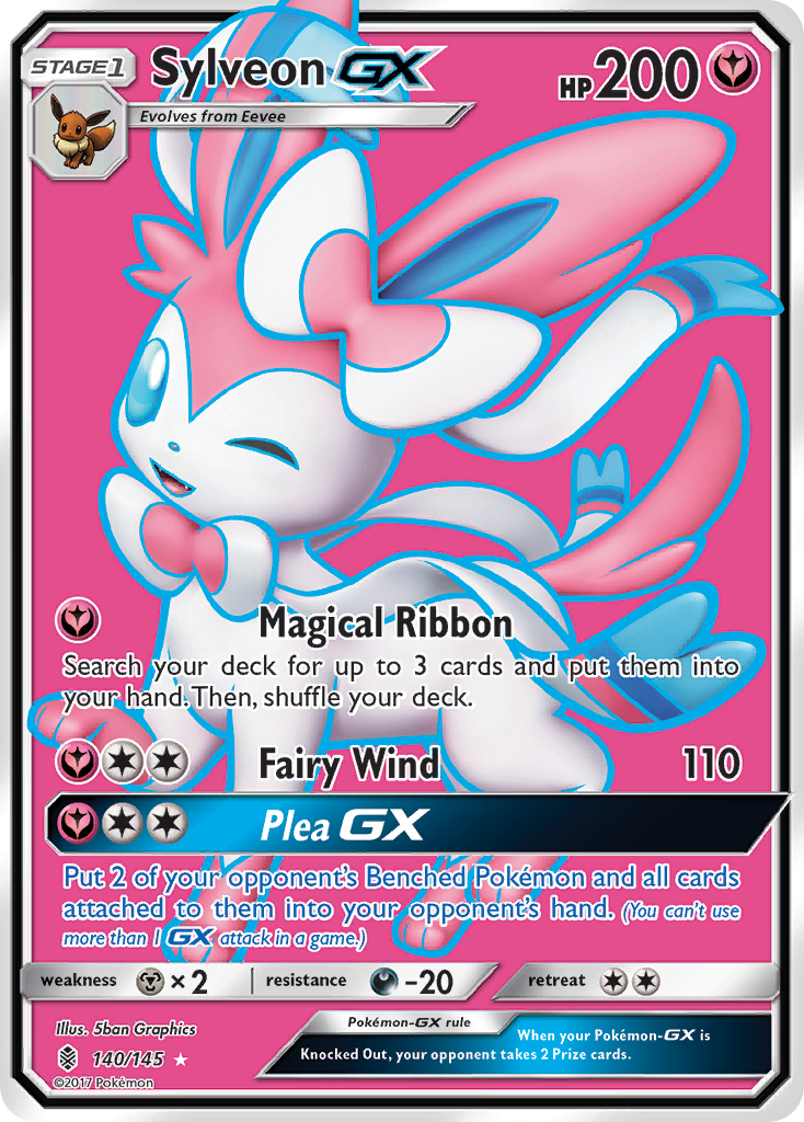 Sylveon GX (140/145) [Sun & Moon: Guardians Rising] | Shuffle n Cut Hobbies & Games