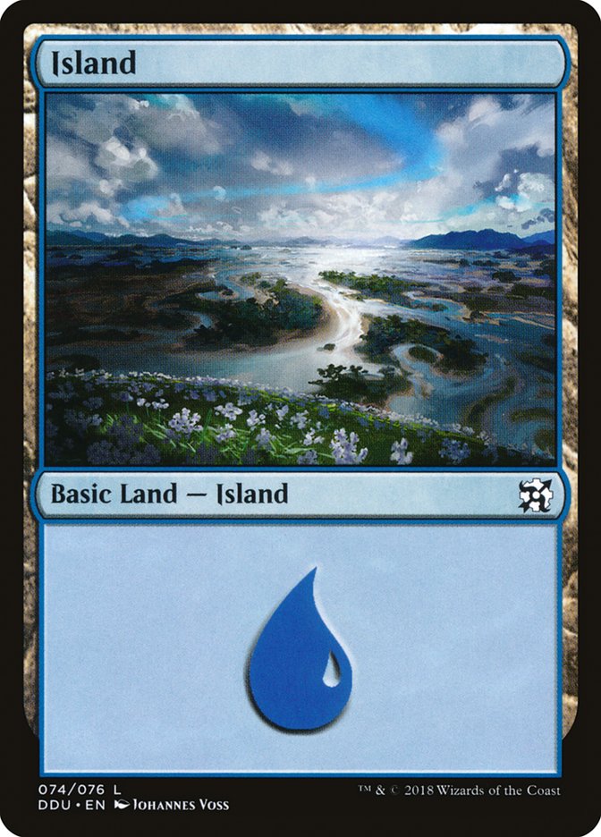 Island (74) [Duel Decks: Elves vs. Inventors] | Shuffle n Cut Hobbies & Games