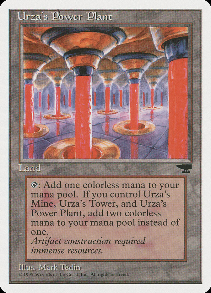 Urza's Power Plant (Red Columns) [Chronicles] | Shuffle n Cut Hobbies & Games