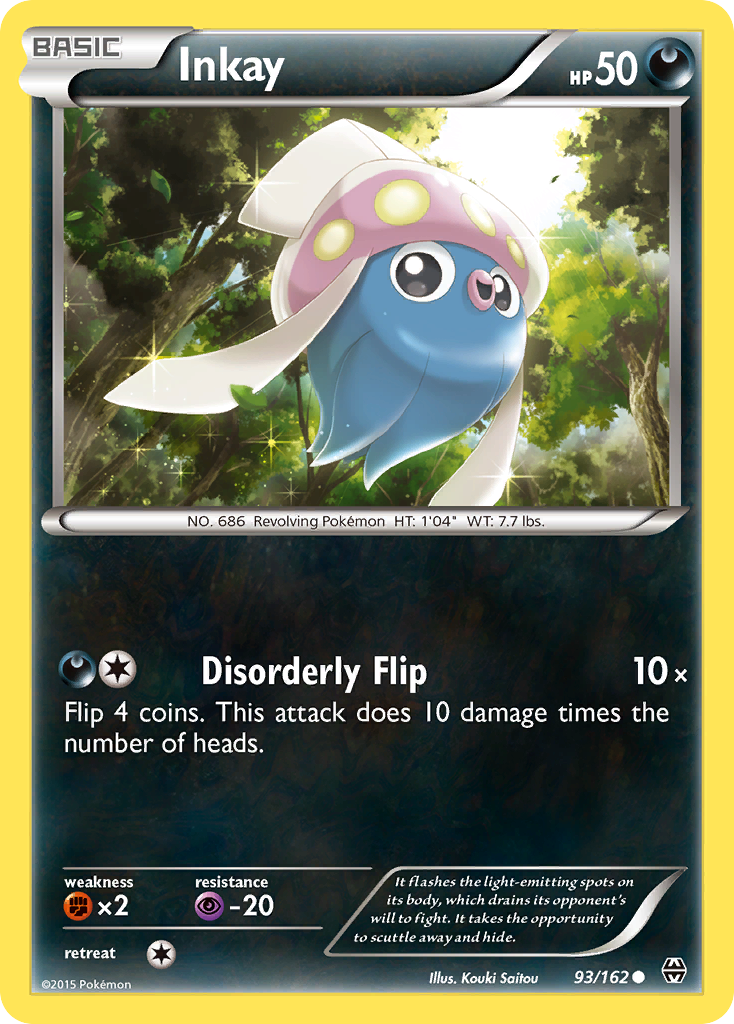 Inkay (93/162) [XY: BREAKthrough] | Shuffle n Cut Hobbies & Games