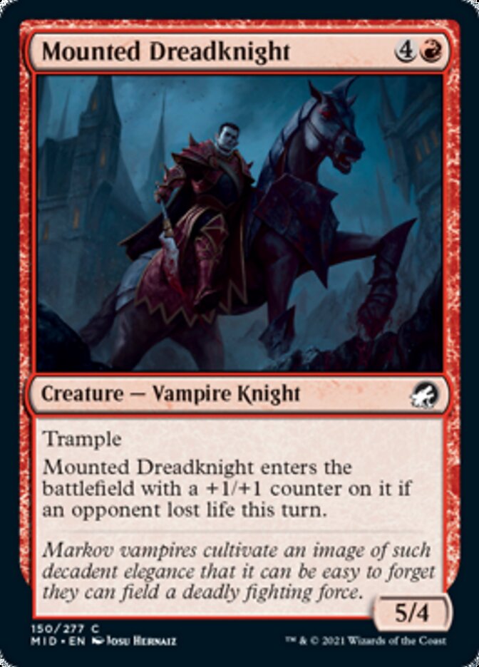 Mounted Dreadknight [Innistrad: Midnight Hunt] | Shuffle n Cut Hobbies & Games