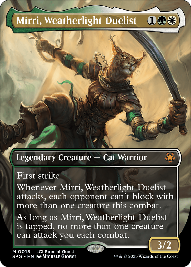 Mirri, Weatherlight Duelist (Borderless) [The Lost Caverns of Ixalan Special Guests] | Shuffle n Cut Hobbies & Games