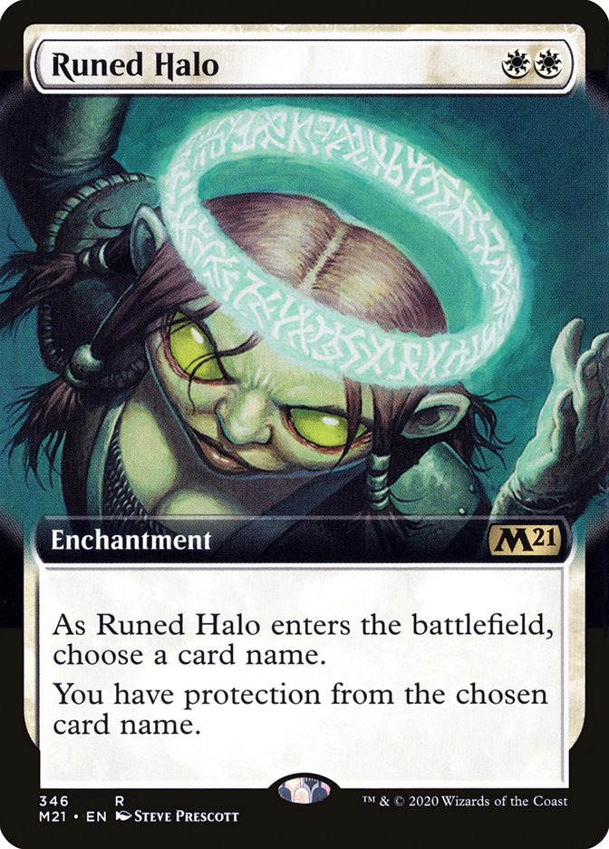 Runed Halo (Extended Art) [Core Set 2021] | Shuffle n Cut Hobbies & Games