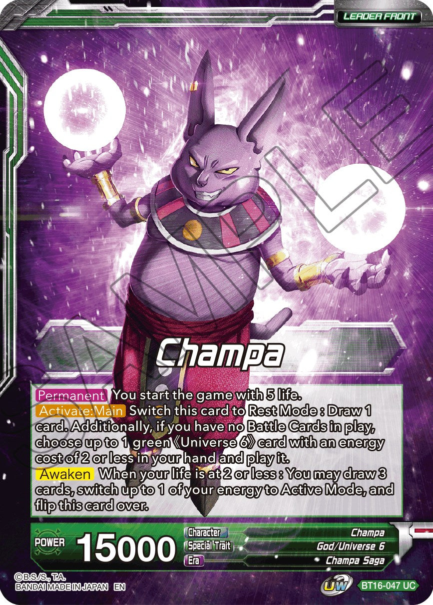 Champa // Champa, Victory at All Costs (BT16-047) [Realm of the Gods Prerelease Promos] | Shuffle n Cut Hobbies & Games