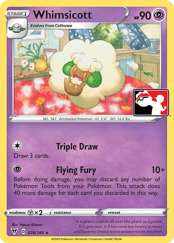 Whimsicott (076/185) [Prize Pack Series One] | Shuffle n Cut Hobbies & Games