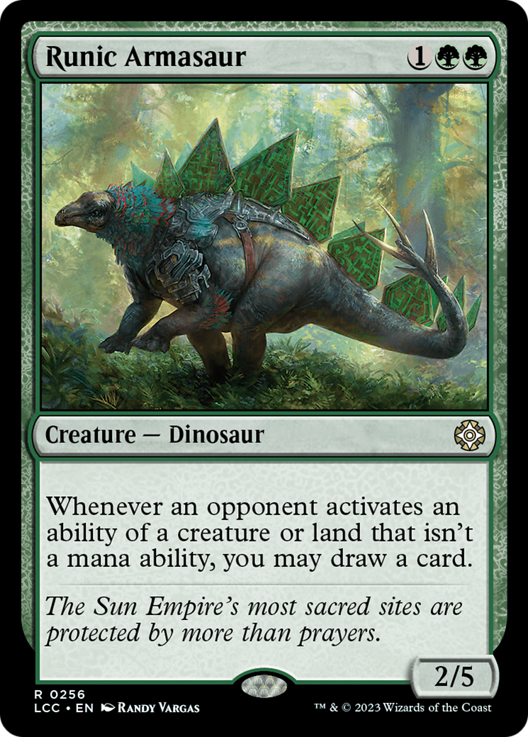 Runic Armasaur [The Lost Caverns of Ixalan Commander] | Shuffle n Cut Hobbies & Games