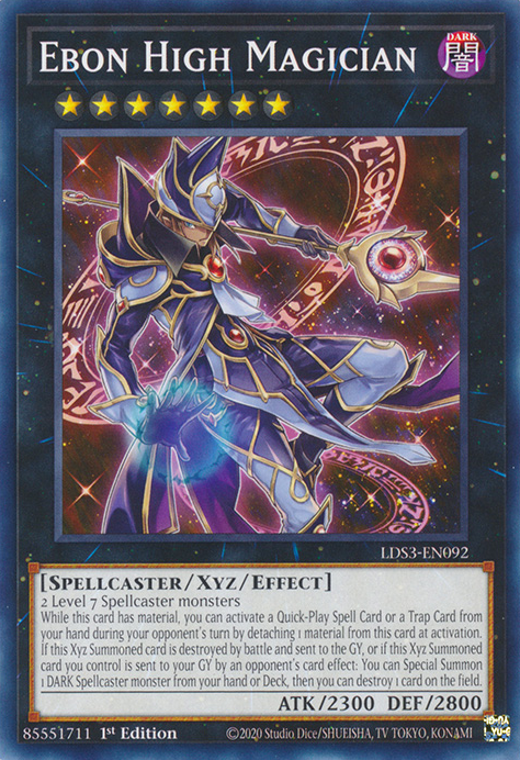 Ebon High Magician [LDS3-EN092] Common | Shuffle n Cut Hobbies & Games