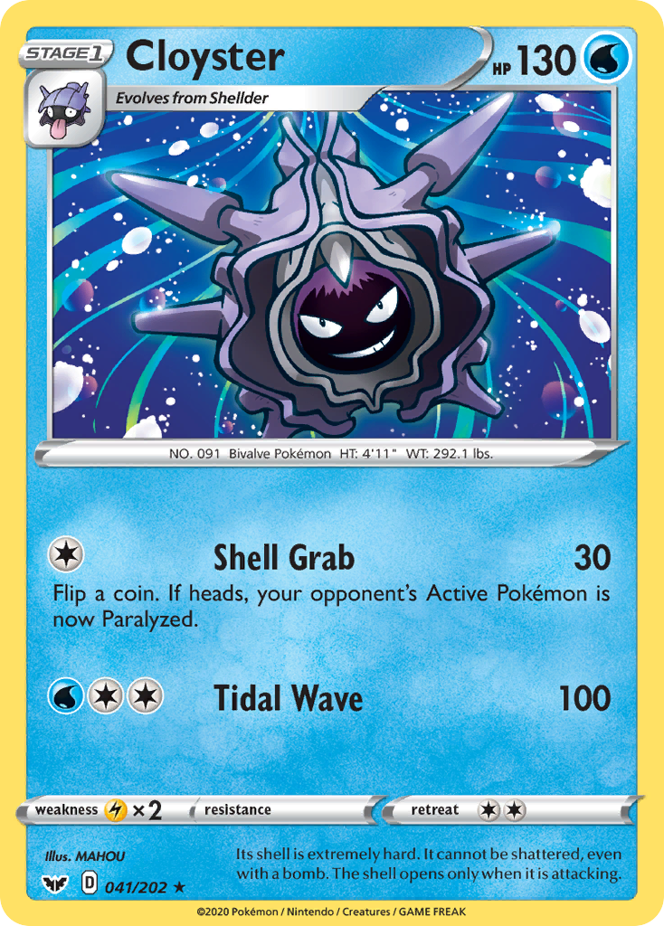 Cloyster (041/202) [Sword & Shield: Base Set] | Shuffle n Cut Hobbies & Games