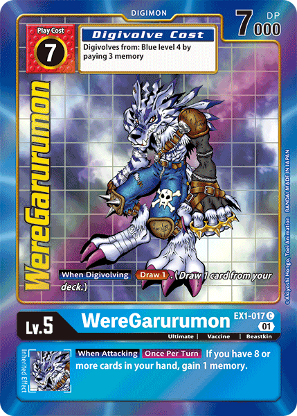 WereGarurumon [EX1-017] (Alternate Art) [Classic Collection] | Shuffle n Cut Hobbies & Games