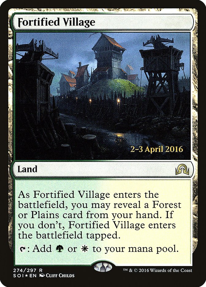 Fortified Village [Shadows over Innistrad Prerelease Promos] | Shuffle n Cut Hobbies & Games