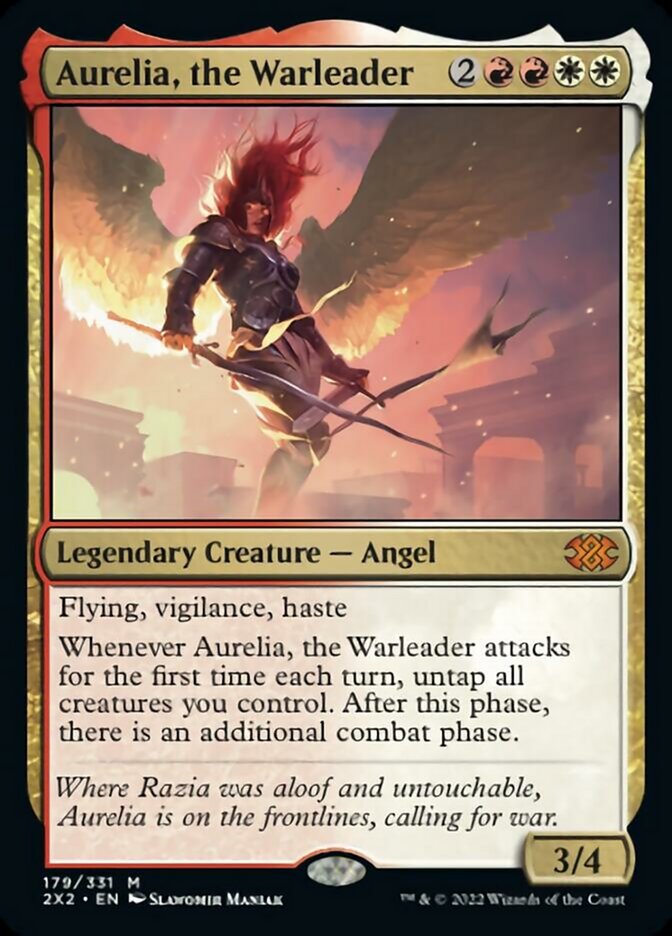 Aurelia, the Warleader [Double Masters 2022] | Shuffle n Cut Hobbies & Games