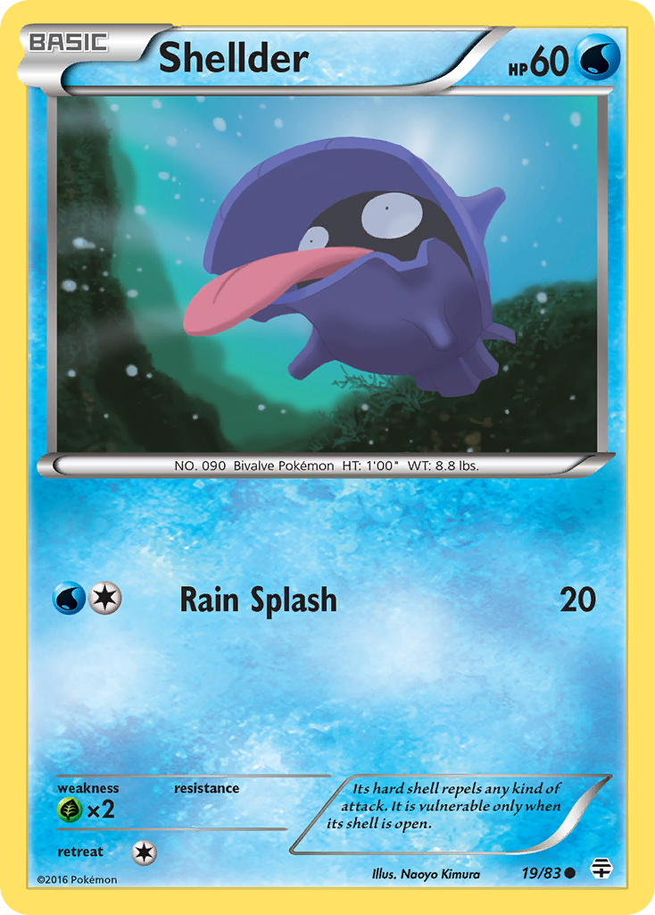 Shellder (19/83) [XY: Generations] | Shuffle n Cut Hobbies & Games