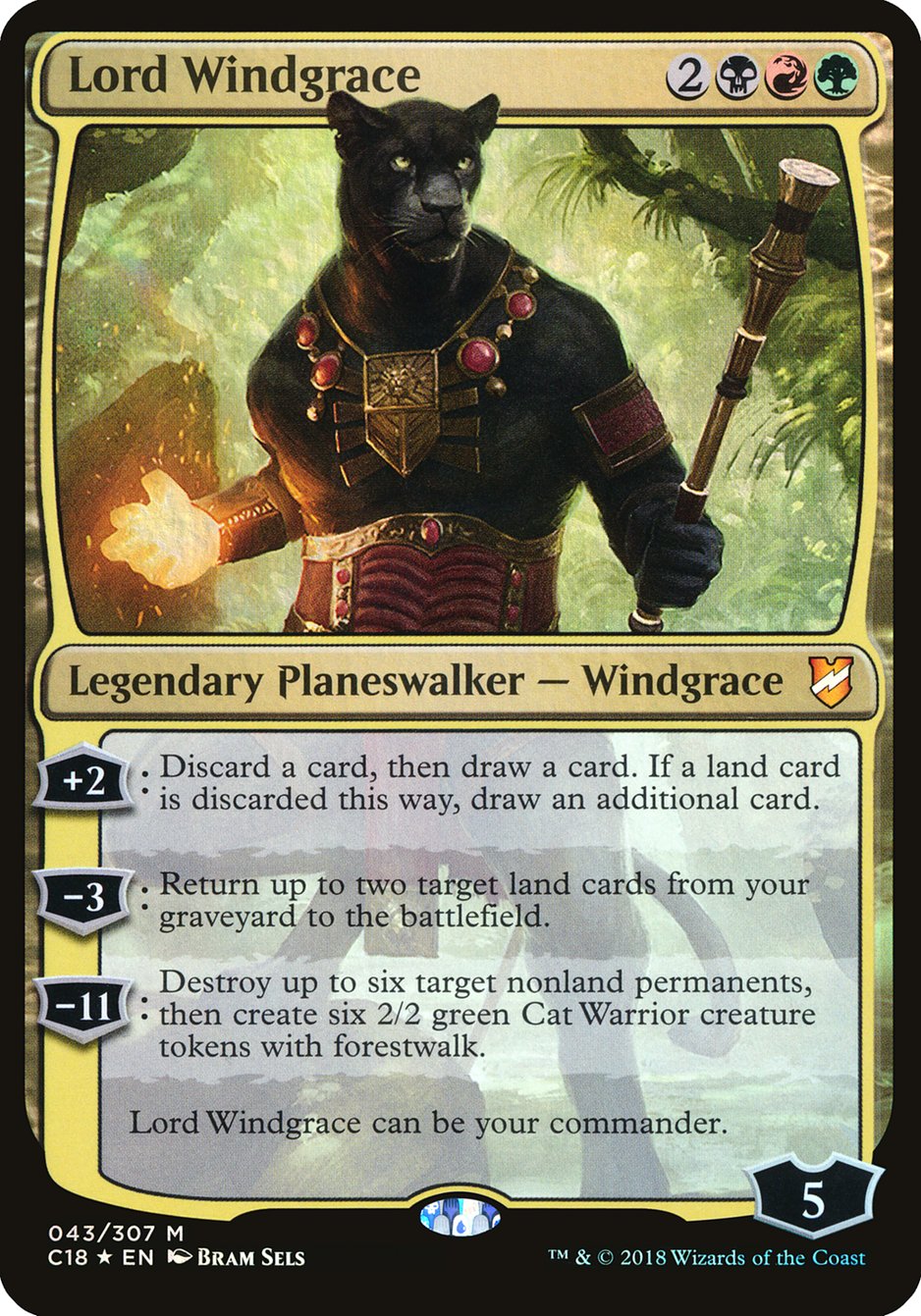 Lord Windgrace (Oversized) [Commander 2018 Oversized] | Shuffle n Cut Hobbies & Games