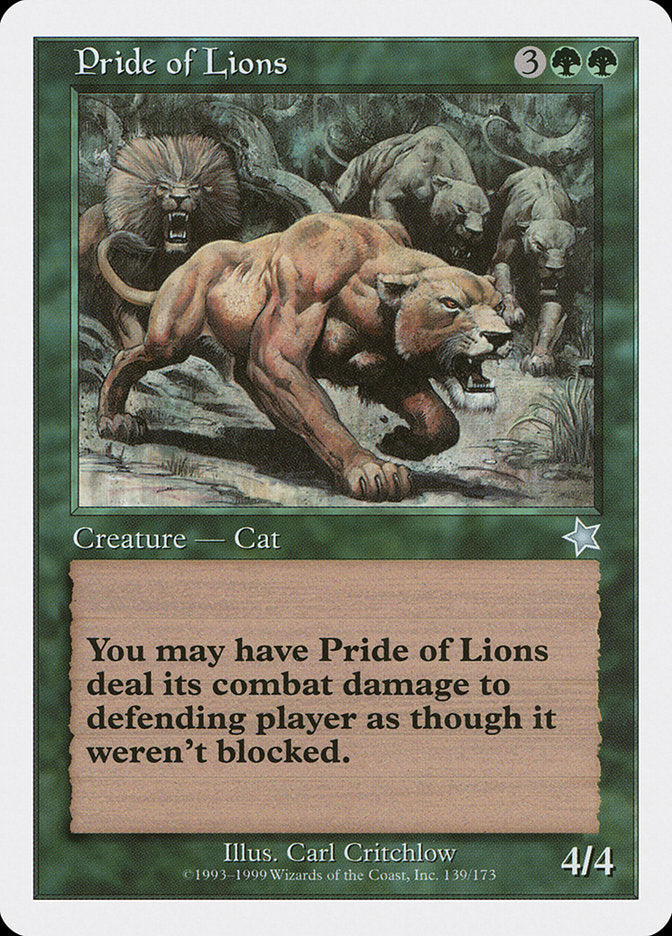 Pride of Lions [Starter 1999] | Shuffle n Cut Hobbies & Games