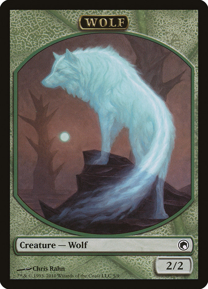 Wolf Token [Scars of Mirrodin Tokens] | Shuffle n Cut Hobbies & Games