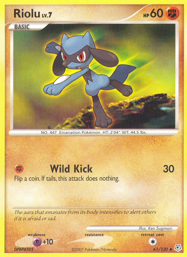 Riolu (61/130) [Diamond & Pearl: Base Set] | Shuffle n Cut Hobbies & Games