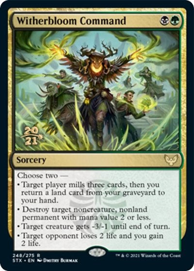 Witherbloom Command [Strixhaven: School of Mages Prerelease Promos] | Shuffle n Cut Hobbies & Games