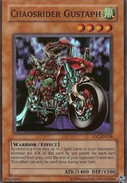 Chaosrider Gustaph [IOC-EN018] Super Rare | Shuffle n Cut Hobbies & Games