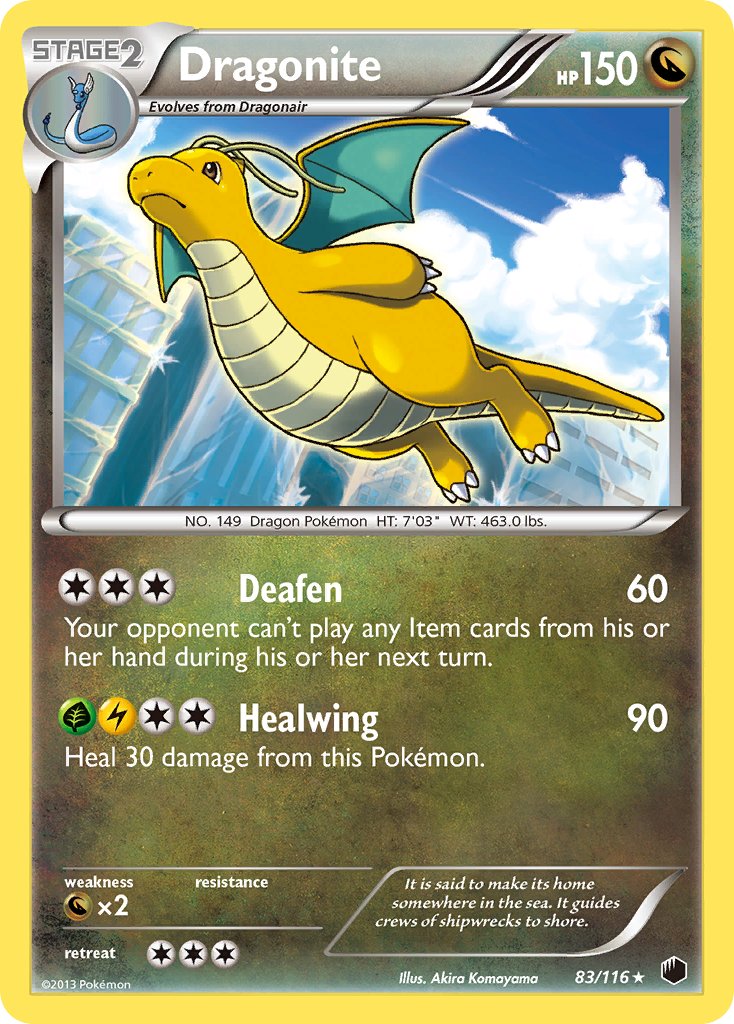 Dragonite (83/116) (Cosmos Holo) (Blister Exclusive) [Black & White: Plasma Freeze] | Shuffle n Cut Hobbies & Games