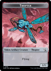 Thopter // Beast Double-Sided Token [March of the Machine Commander Tokens] | Shuffle n Cut Hobbies & Games