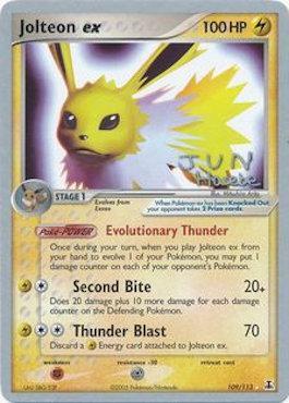 Jolteon ex (109/113) (Flyvees - Jun Hasebe) [World Championships 2007] | Shuffle n Cut Hobbies & Games