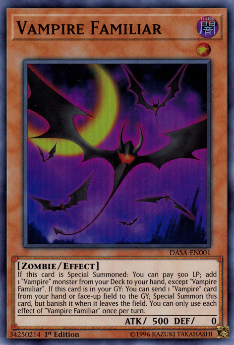 Vampire Familiar [DASA-EN001] Super Rare | Shuffle n Cut Hobbies & Games