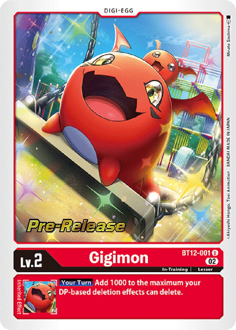 Gigimon [BT12-001] [Across Time Pre-Release Cards] | Shuffle n Cut Hobbies & Games