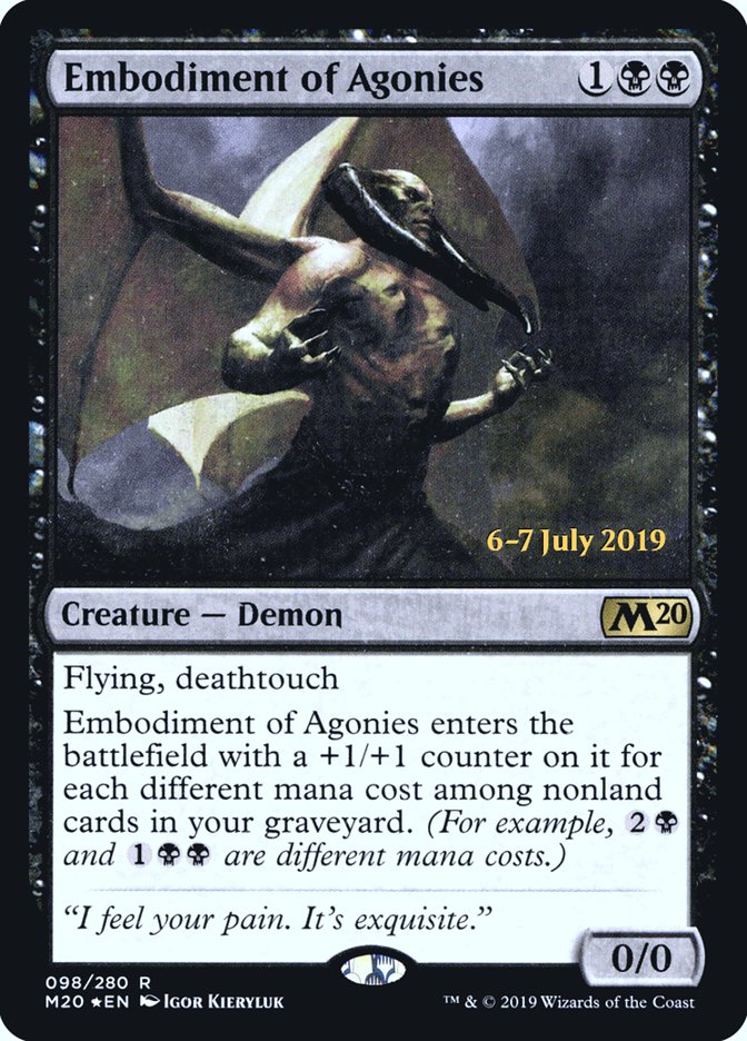 Embodiment of Agonies [Core Set 2020 Prerelease Promos] | Shuffle n Cut Hobbies & Games