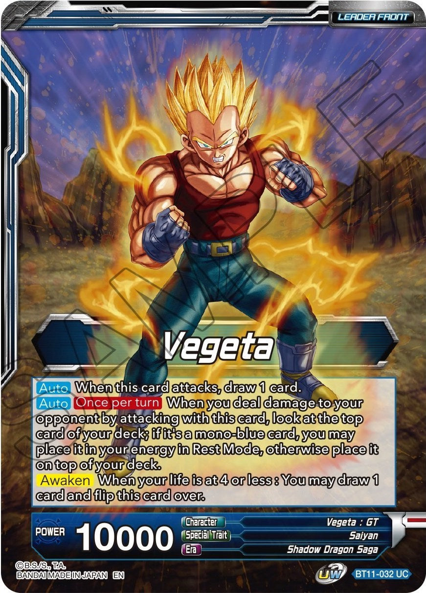 Vegeta // SS4 Vegeta, Ultimate Evolution (BT11-032) [Theme Selection: History of Vegeta] | Shuffle n Cut Hobbies & Games