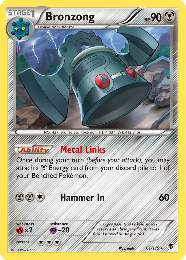 Bronzong (61/119) [XY: Phantom Forces] | Shuffle n Cut Hobbies & Games