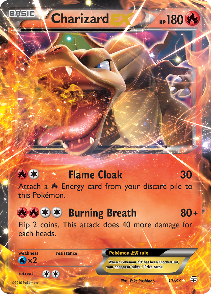 Charizard EX (11/83) [XY: Generations] | Shuffle n Cut Hobbies & Games