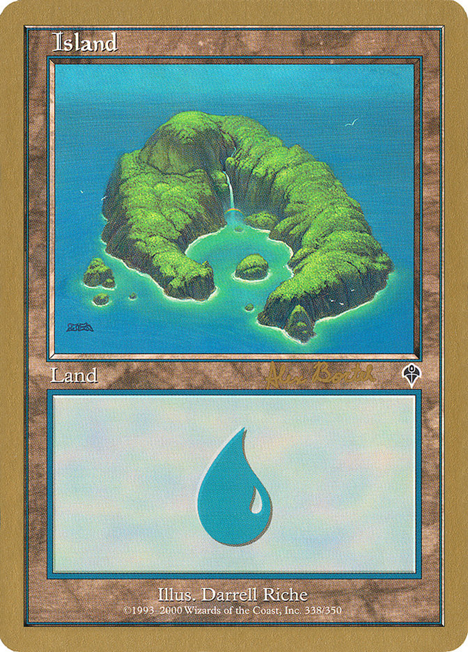 Island (ab338) (Alex Borteh) [World Championship Decks 2001] | Shuffle n Cut Hobbies & Games