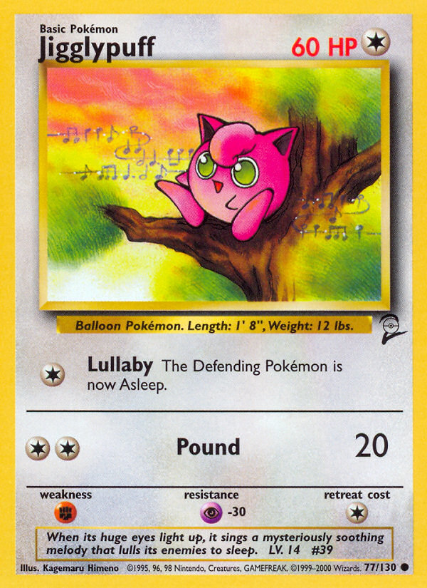 Jigglypuff (77/130) [Base Set 2] | Shuffle n Cut Hobbies & Games