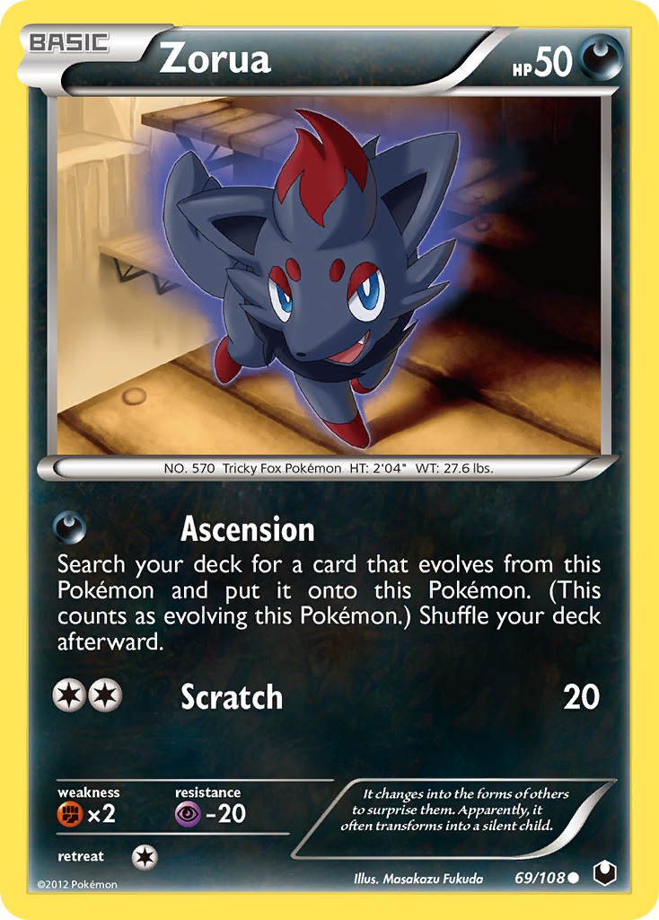 Zorua (69/108) [Black & White: Dark Explorers] | Shuffle n Cut Hobbies & Games