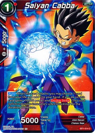 Saiyan Cabba (Alternate Art) [BT1-014] | Shuffle n Cut Hobbies & Games