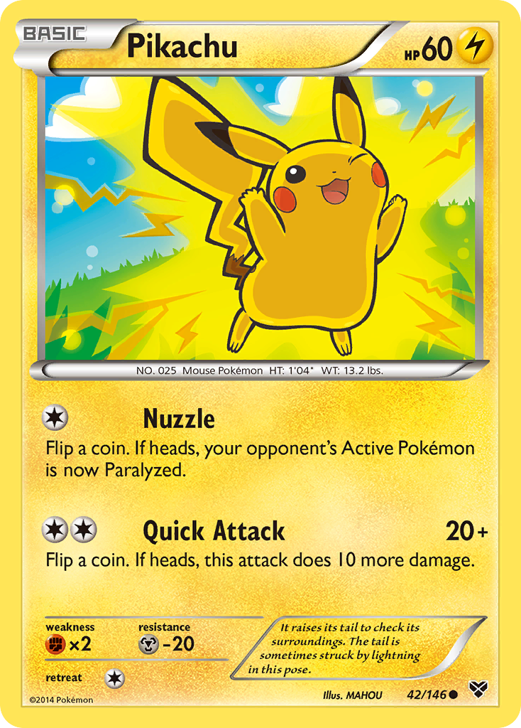 Pikachu (42/146) [XY: Base Set] | Shuffle n Cut Hobbies & Games