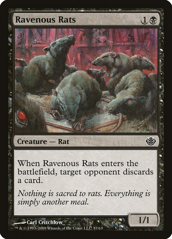 Ravenous Rats [Duel Decks: Garruk vs. Liliana] | Shuffle n Cut Hobbies & Games