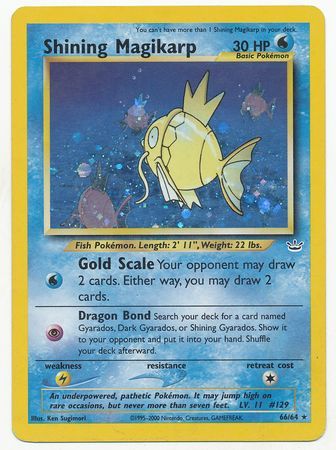 Shining Magikarp (66/64) [Neo Revelation Unlimited] | Shuffle n Cut Hobbies & Games