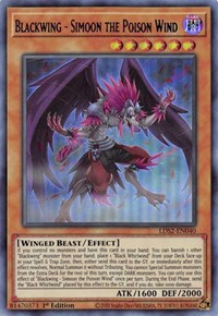 Blackwing - Simoon the Poison Wind (Purple) [LDS2-EN040] Ultra Rare | Shuffle n Cut Hobbies & Games