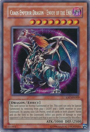 Chaos Emperor Dragon - Envoy of the End [IOC-EN000] Secret Rare | Shuffle n Cut Hobbies & Games