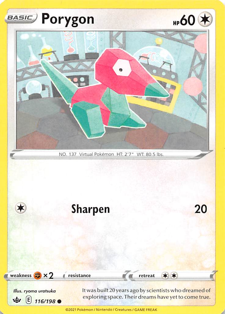 Porygon (116/198) [Sword & Shield: Chilling Reign] | Shuffle n Cut Hobbies & Games