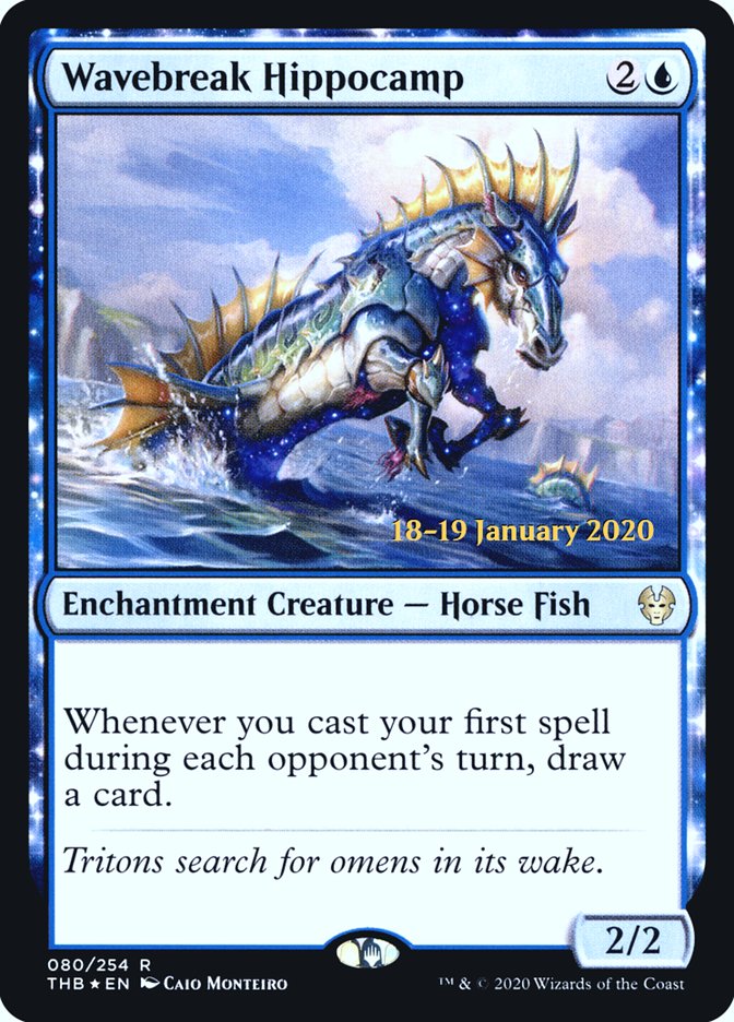 Wavebreak Hippocamp [Theros Beyond Death Prerelease Promos] | Shuffle n Cut Hobbies & Games