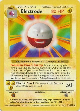 Electrode (21/102) [Base Set Shadowless Unlimited] | Shuffle n Cut Hobbies & Games