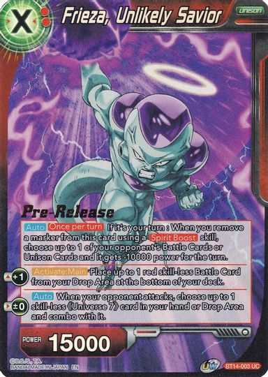 Frieza, Unlikely Savior (BT14-003) [Cross Spirits Prerelease Promos] | Shuffle n Cut Hobbies & Games