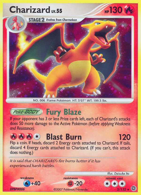 Charizard (3/132) [Diamond & Pearl: Secret Wonders] | Shuffle n Cut Hobbies & Games