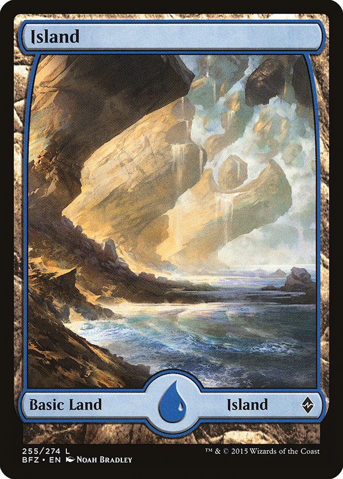 Island (255) (Full Art) [Battle for Zendikar] | Shuffle n Cut Hobbies & Games